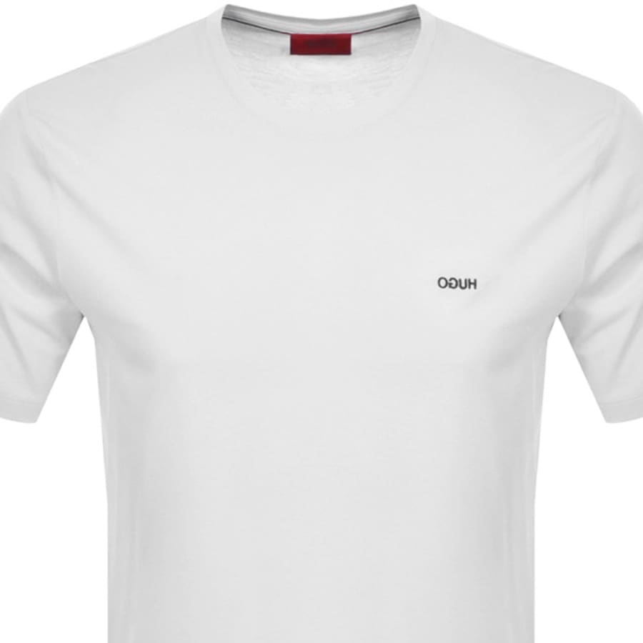 Alternative Image for ProductHUGO Dero 211 Crew Neck Short Sleeve T Shirt White2